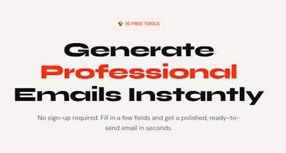 Email Generator ā Write Emails easily gallery image