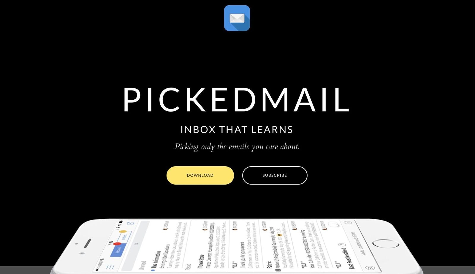 PickedMail - Inbox that learns Image