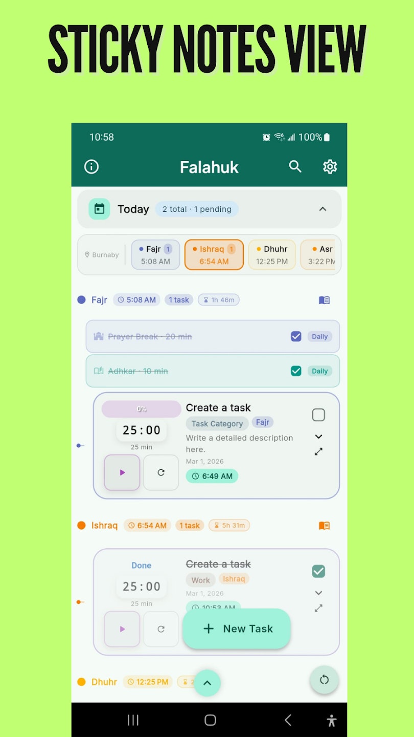 Falahuk: Muslim Productivity Offline media 1