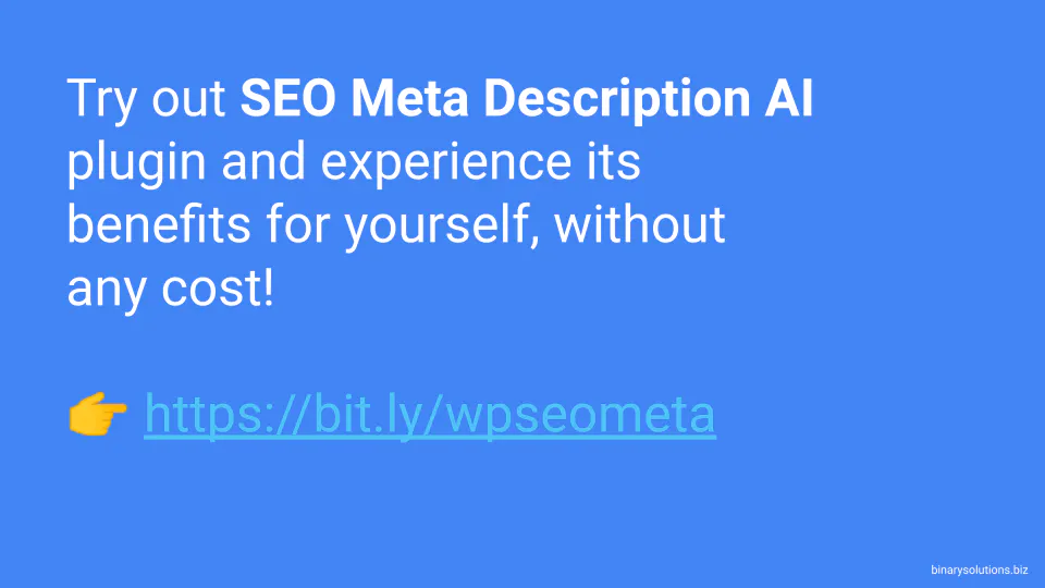 SEO Meta Description AI WordPress plugin gallery image