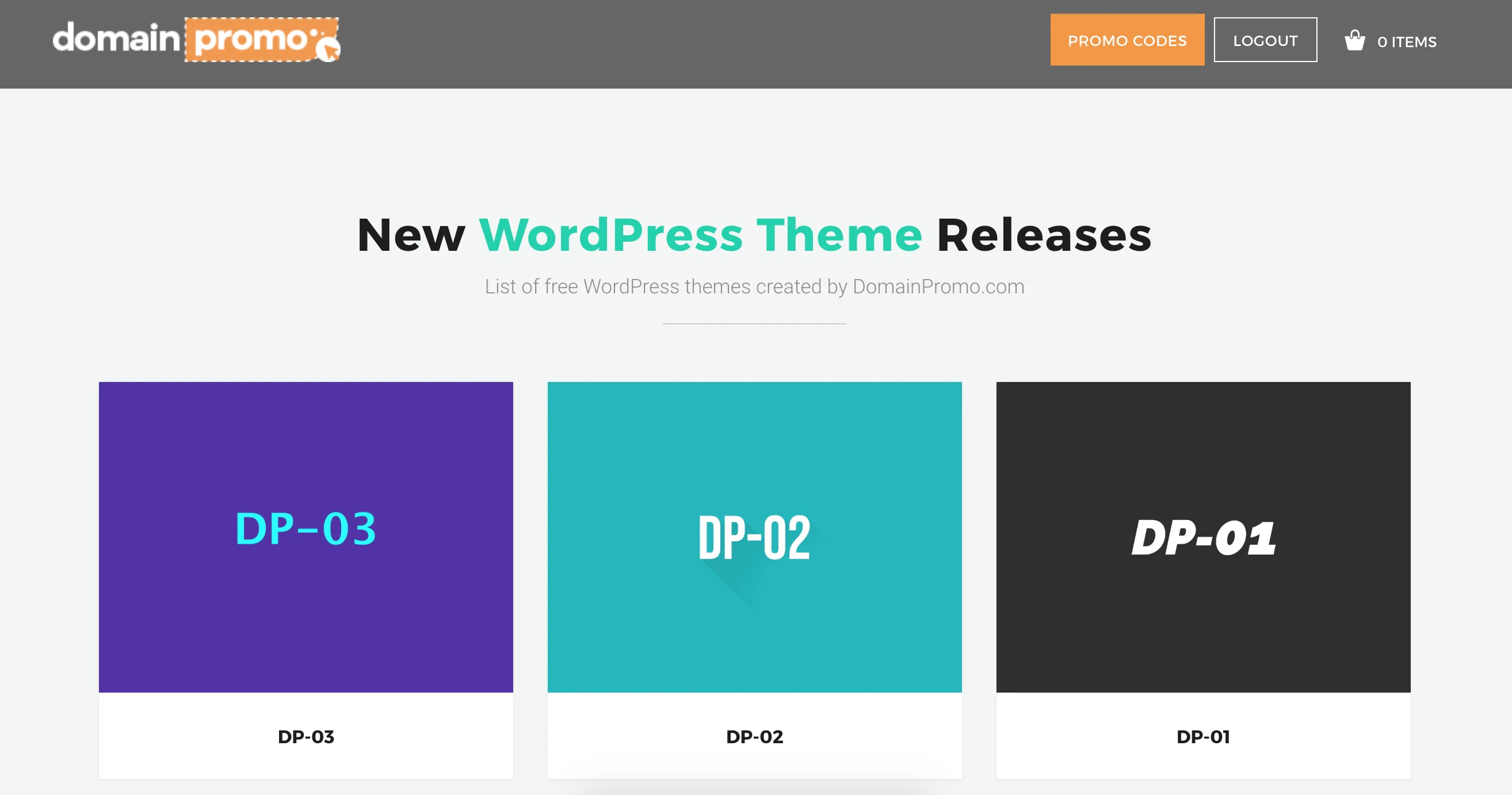 Free Themes for WordPress by DomainPromo.com