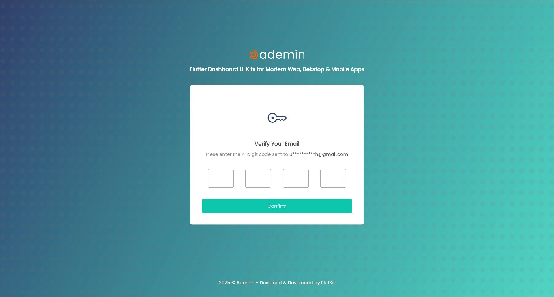 FlutKit Ademin gallery image