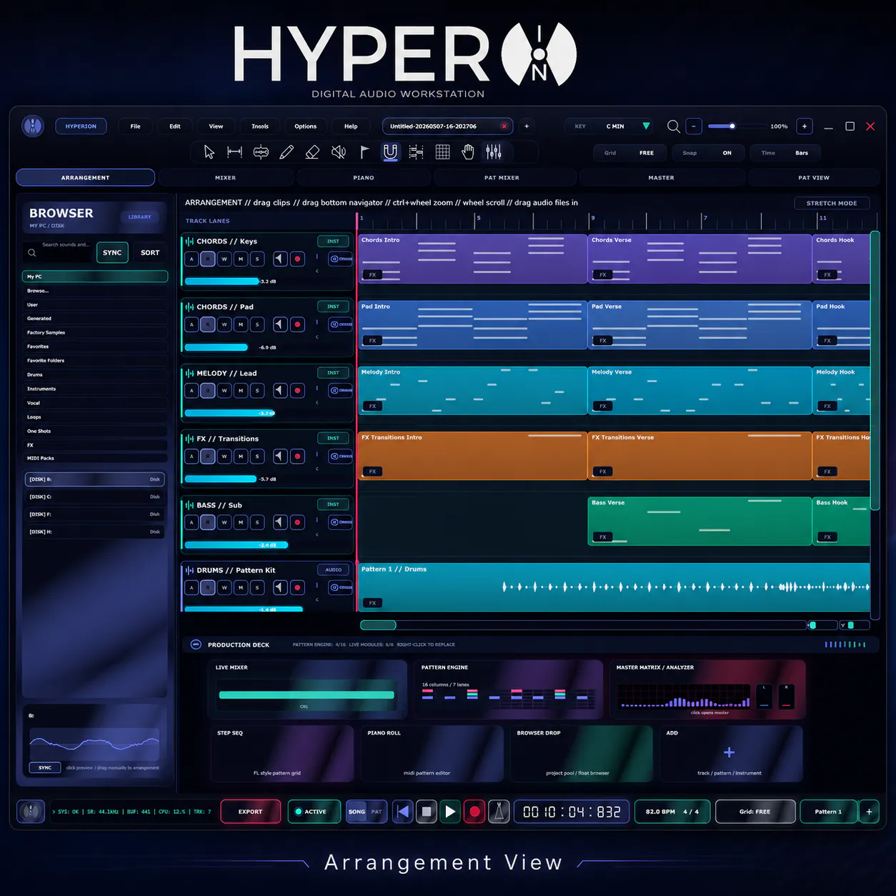 HyperION DAW gallery image