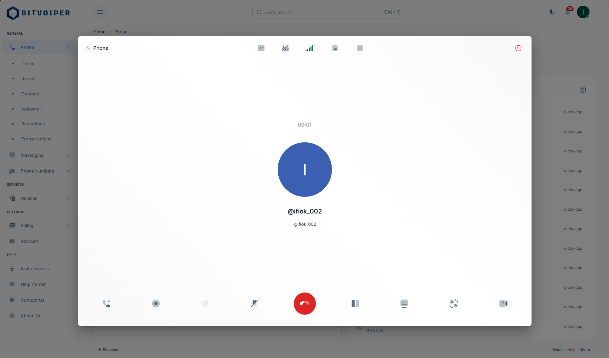 Bitvoiper - Screenshot 3 showing product features and functionality