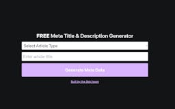 Free Meta Title & Description Generator media 2