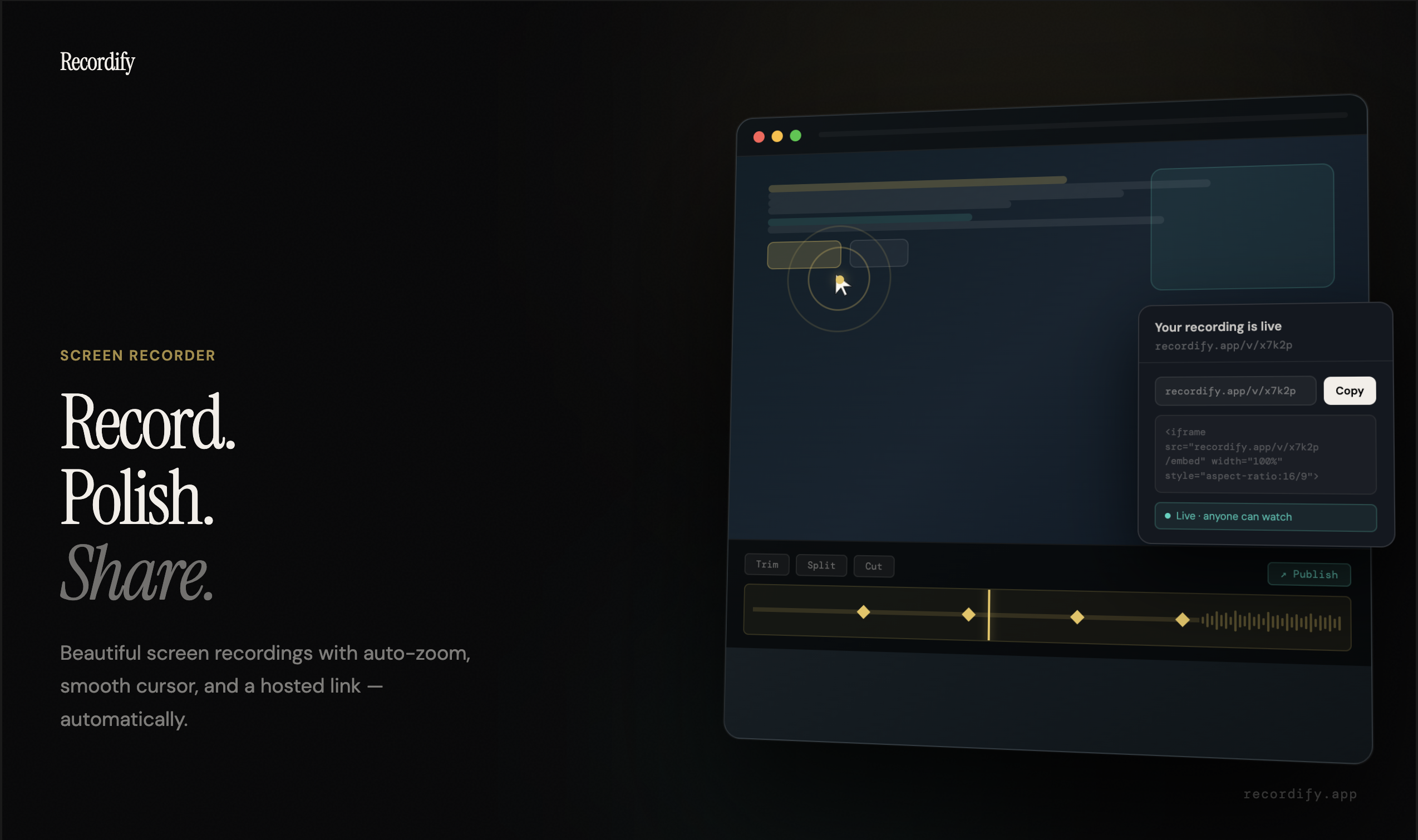 Recordify gallery image