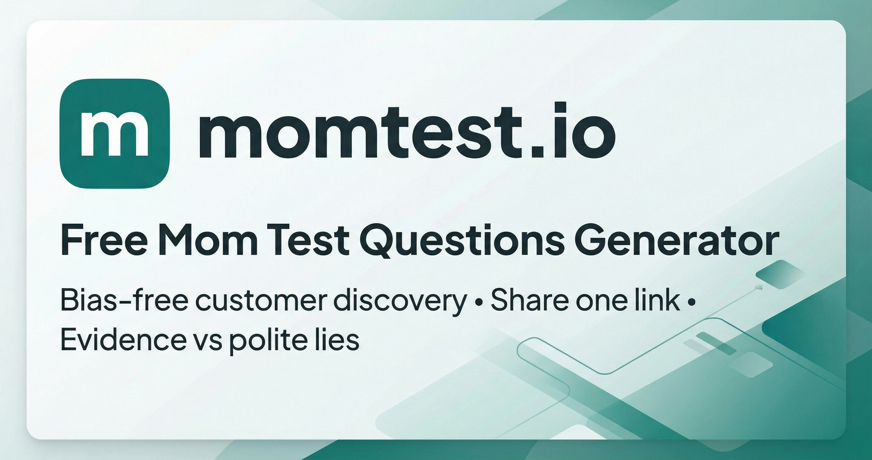 momtest.io — Customer discovery 