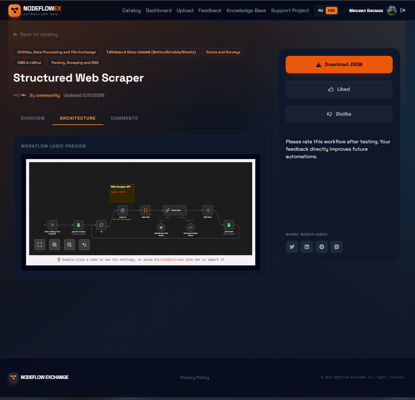 NodeFlow Exchange - Screenshot 2 showing product features and functionality