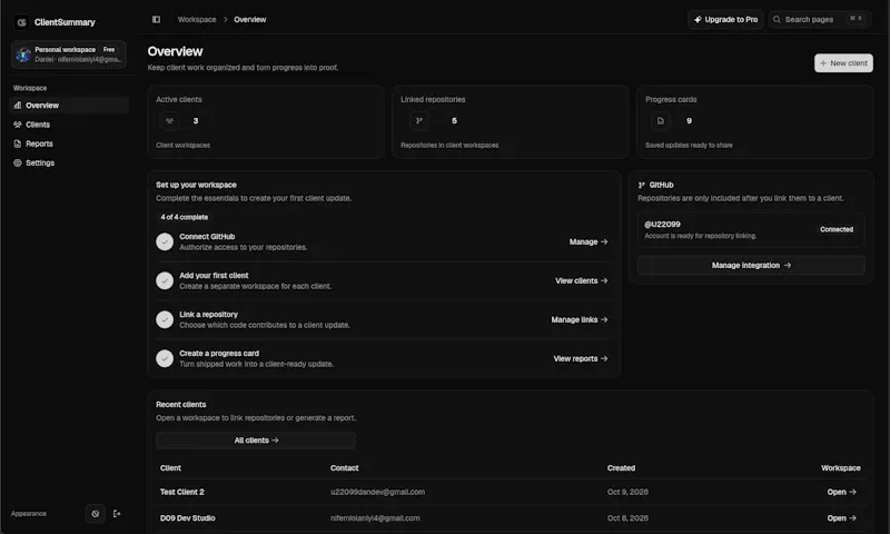 ClientSummary screenshot 4
