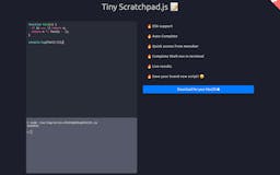 TinyScratchpad.js media 1