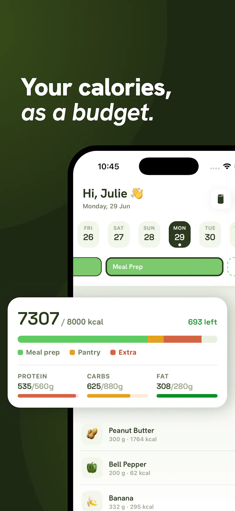 Batch: Meal prep calorie tracker screenshot 2