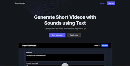 Un usuario explorando la amplia biblioteca de contenido de video gratuito de ShortVideoGen.