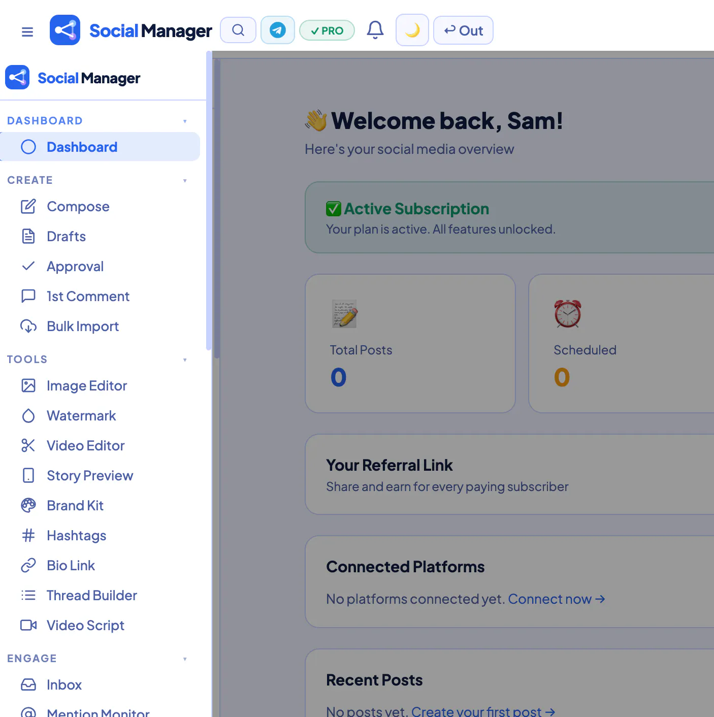 Social Manager App gallery image