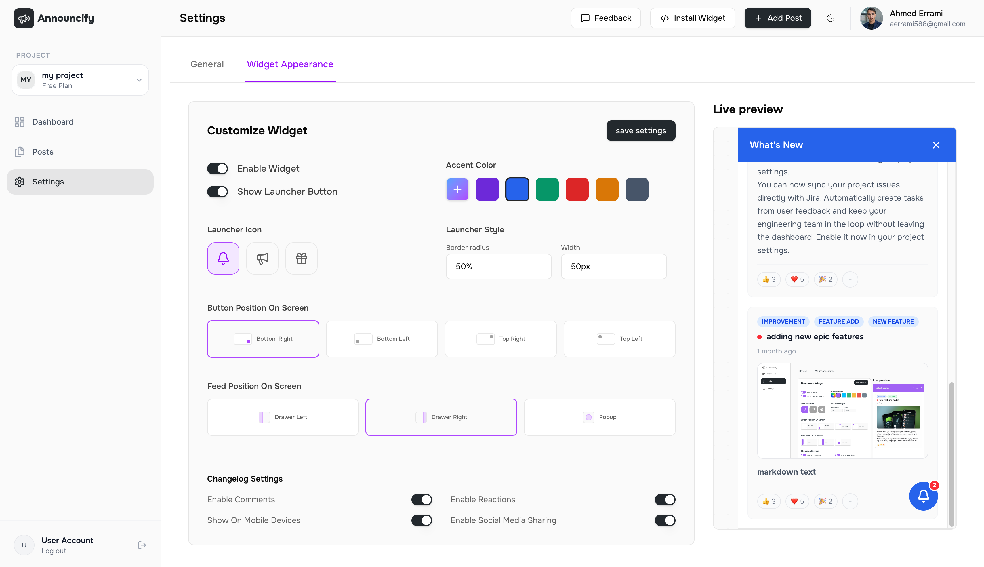 Announcify - Screenshot 3 showing product features and functionality
