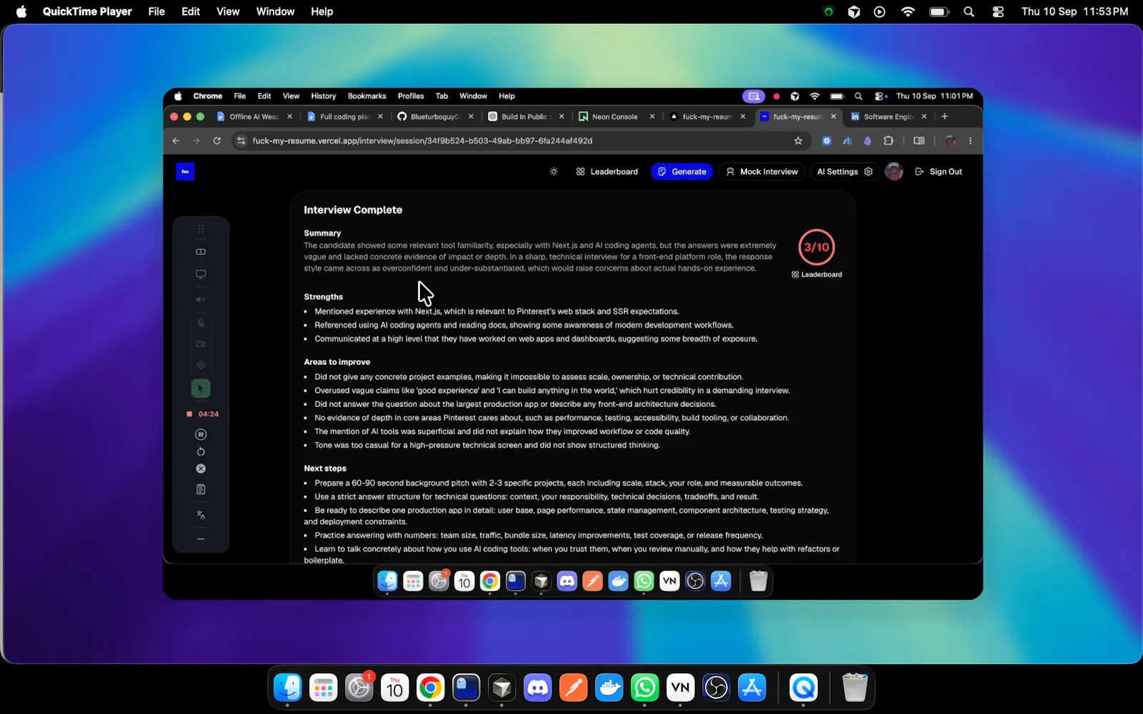 Fuck My Resume screenshot 4