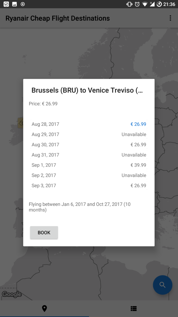 Cheap Flights of Ryanair (Map) gallery image