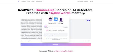 RealWrite - Free AI text humanizer. gallery image