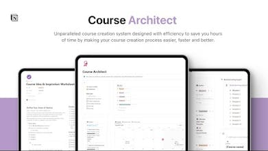 Course Architect プラットフォーム - Notion で効率的なコースを簡単に作成