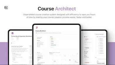 Course Architect 플랫폼 - Notion에서 효율적인 코스를 손쉽게 생성