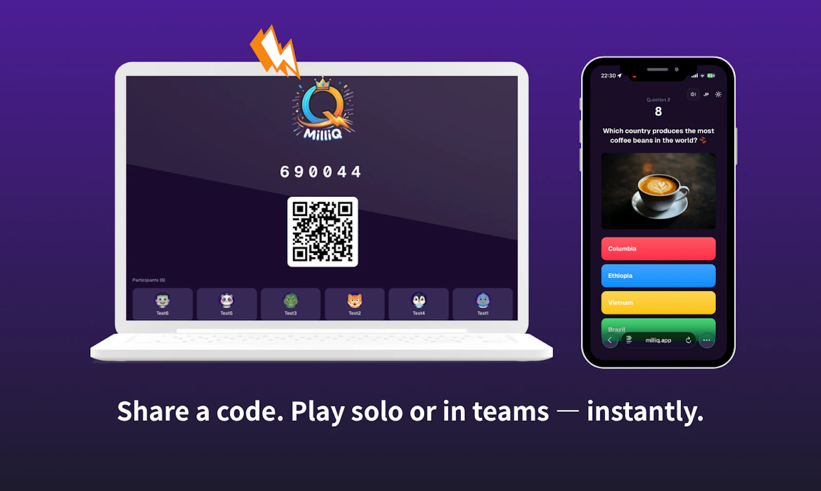 MilliQ screenshot 2