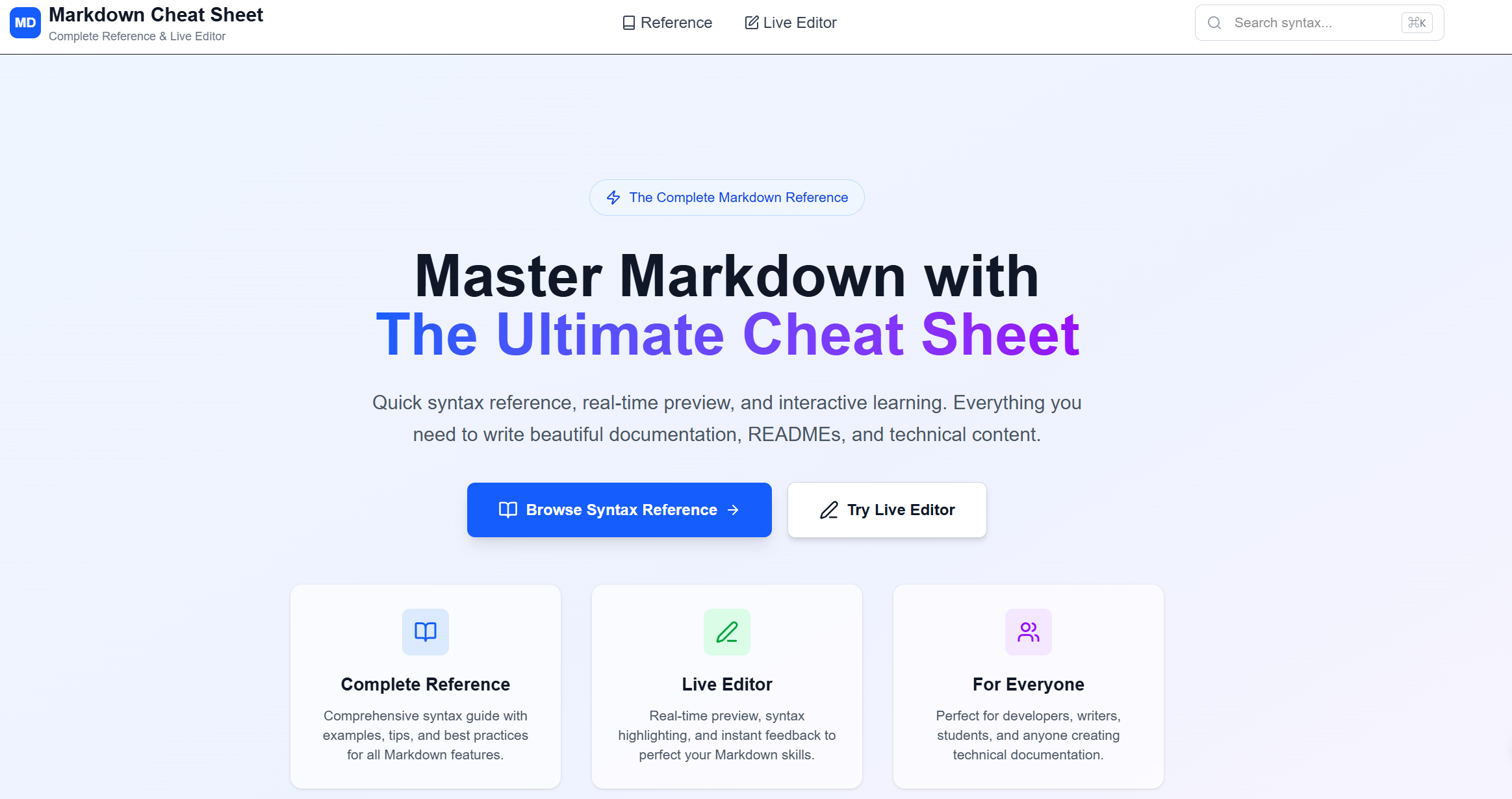 Markdown Cheat Sheet gallery image