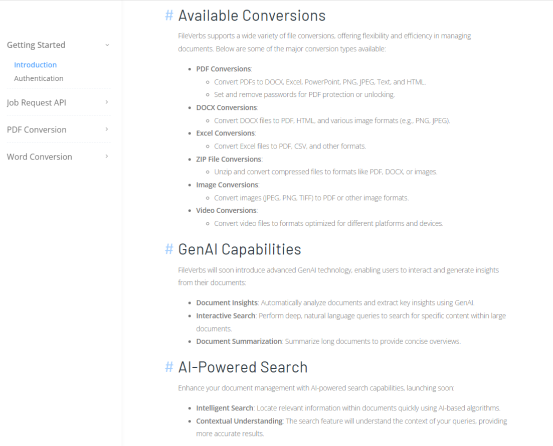 Fileverbs - API rápidas y asequibles de conversión de archivos para desarrolladores. media 4