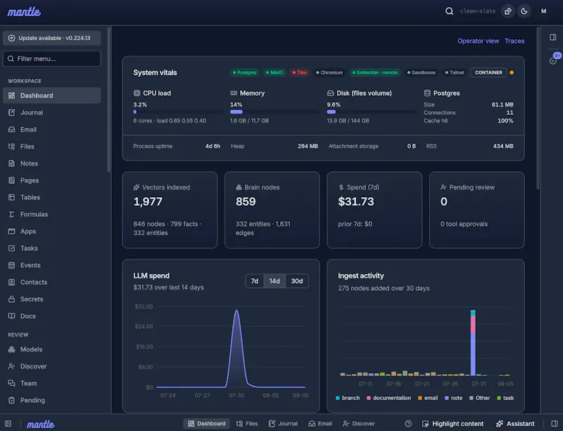 Mantle screenshot 2