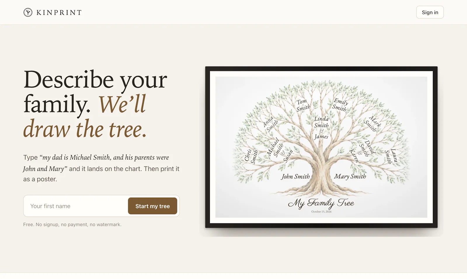 KinPrint screenshot 1