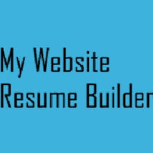My Website Resume Builder gallery image