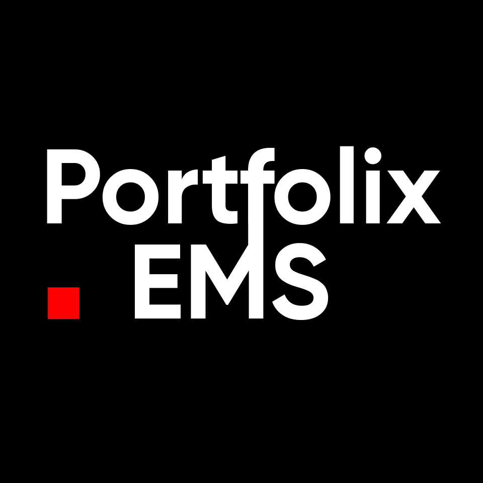 Portfolix EMS - Product Hunt launch logo