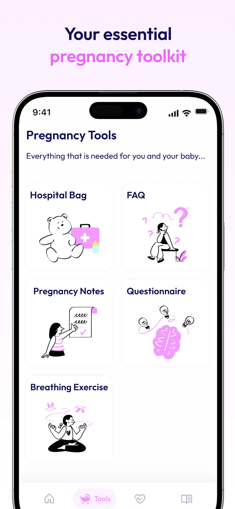 HiBaby High-Risk Pregnancy Tracker App screenshot 3