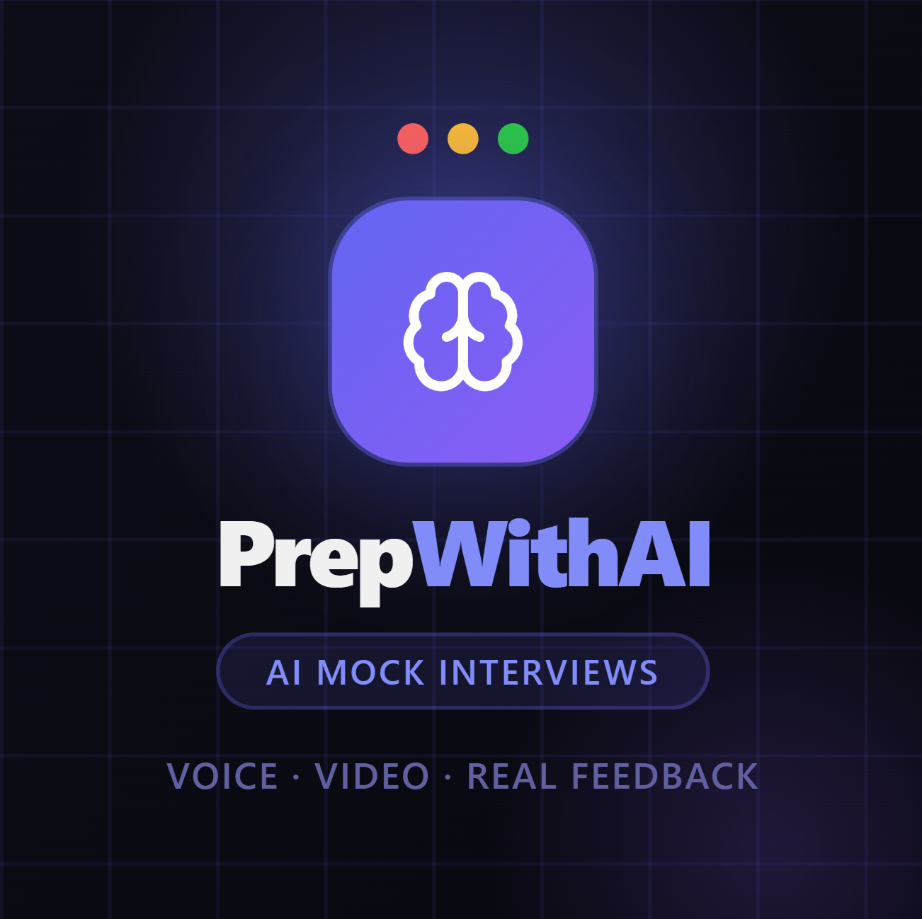 PrepWithAI - Product Hunt launch logo and brand identity