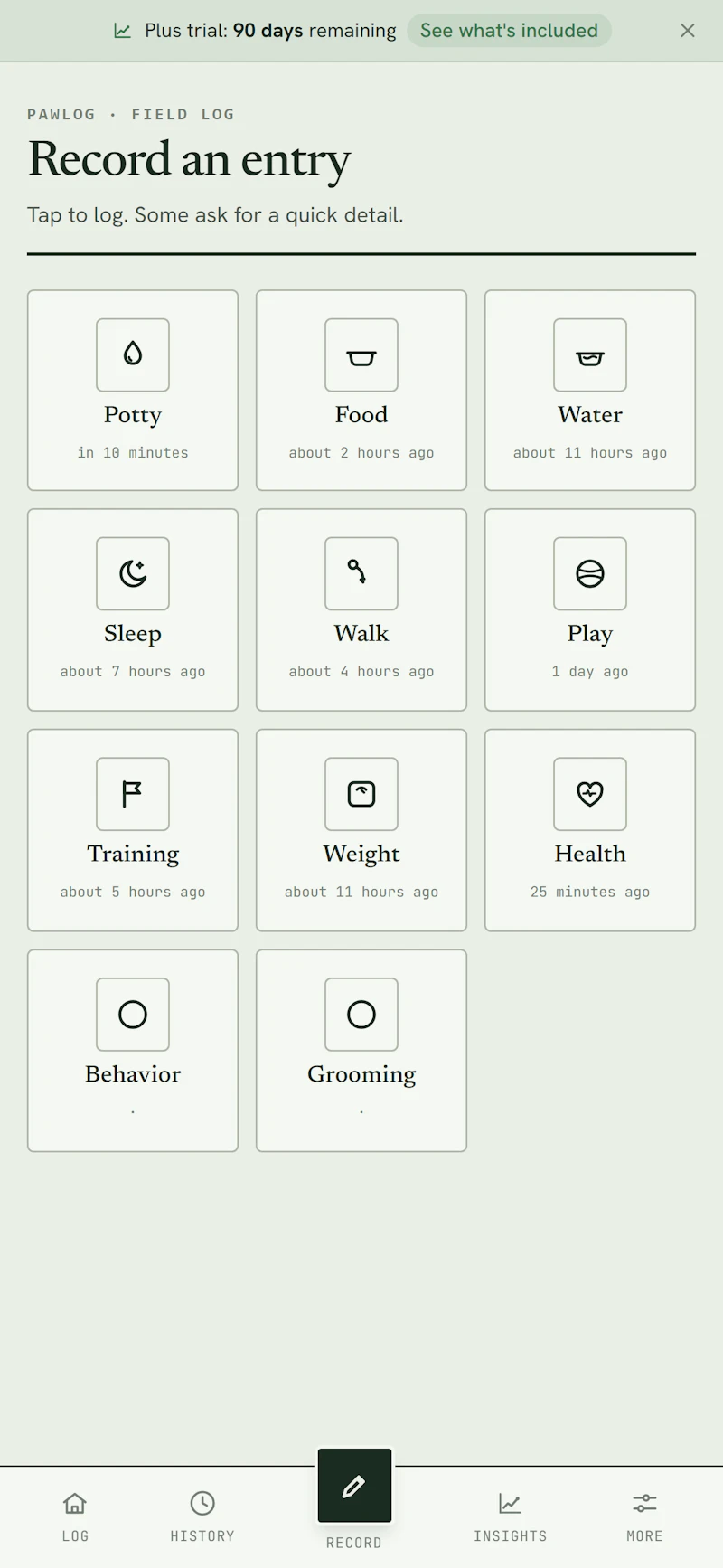 PawLog screenshot 3