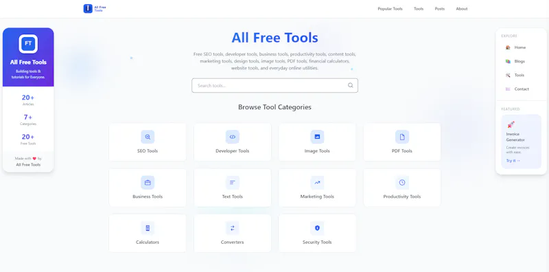 All Free Tools screenshot 1