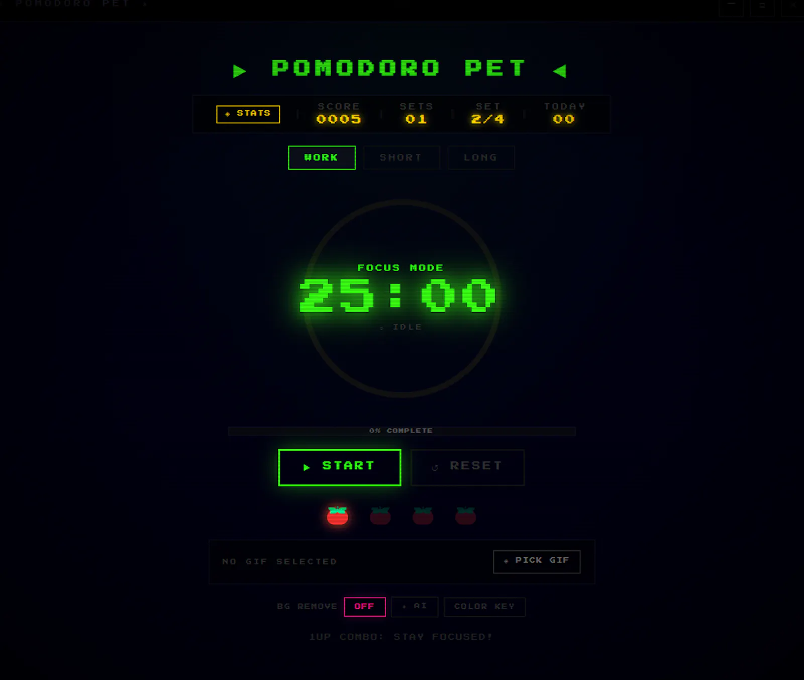 PomodaroPet screenshot 1