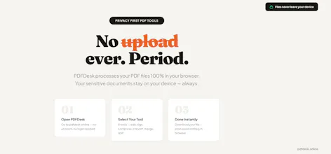 PDFDesk — Free Online PDF Tools gallery image