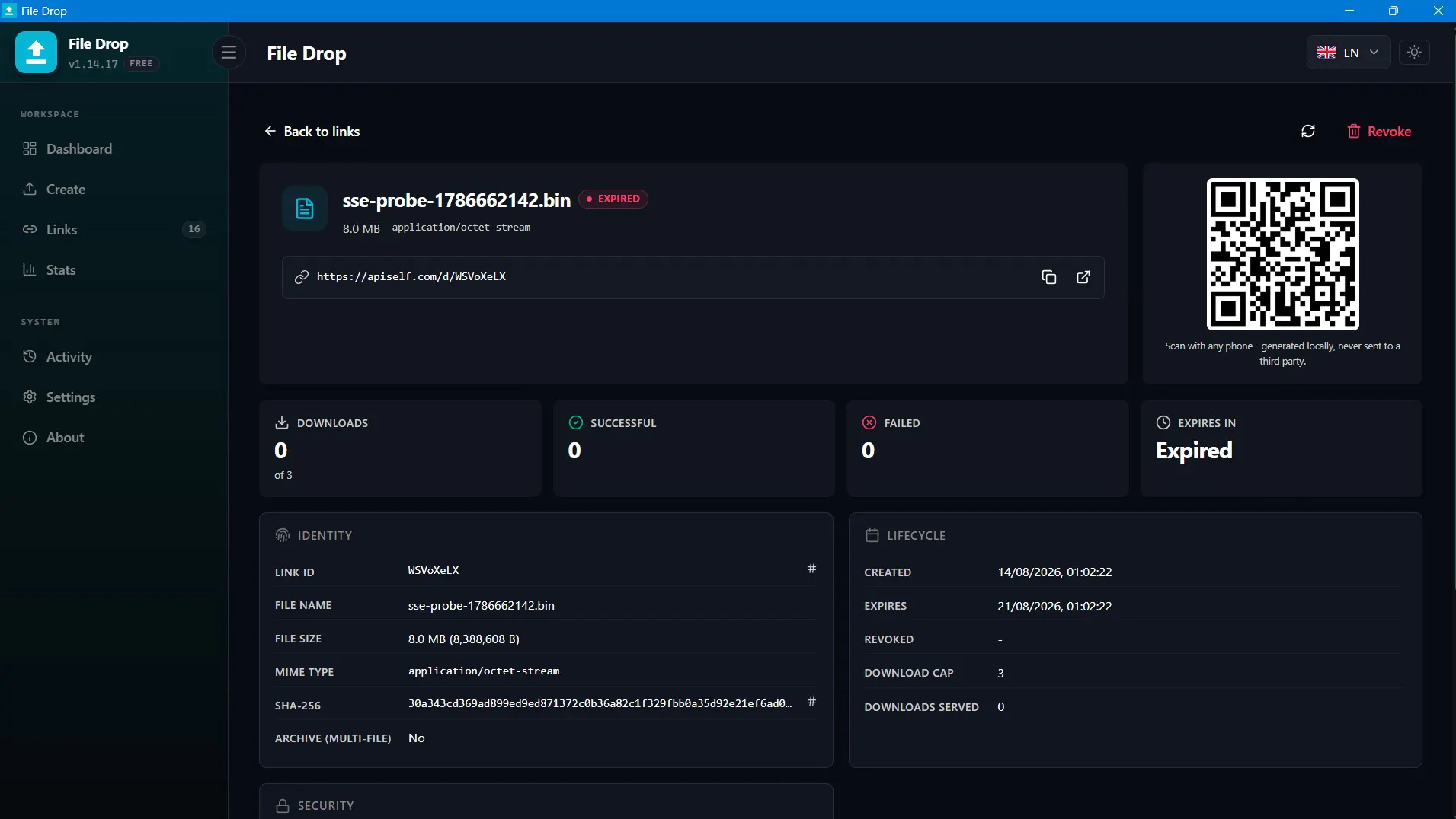 APISelf File Drop Box gallery image