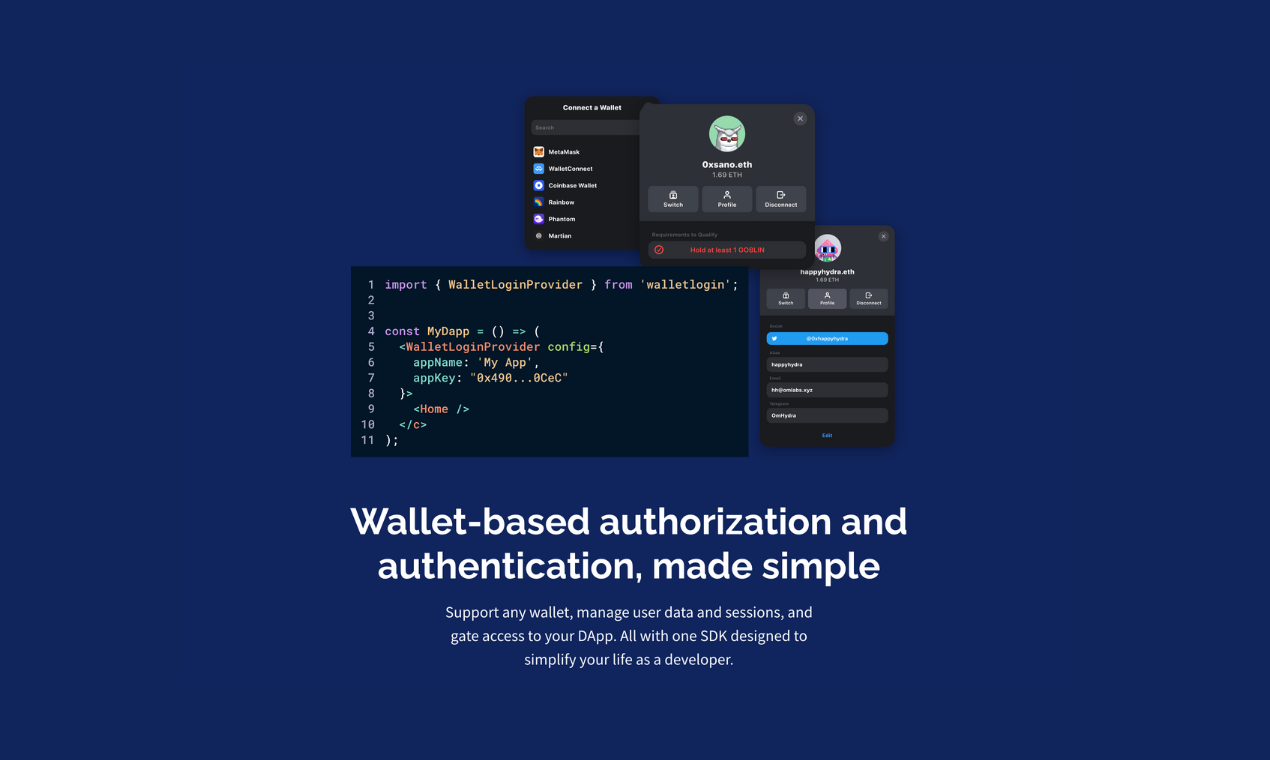 Wallet Login SDK — Wallet-based authorization and authentication, made simple