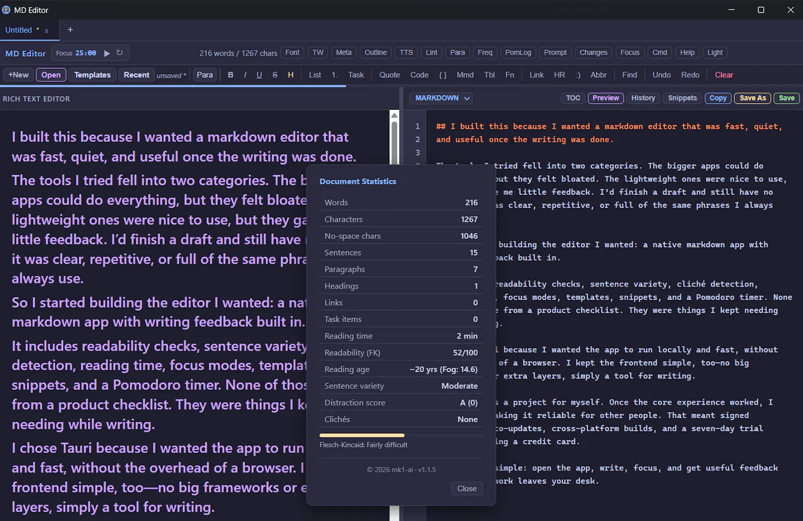 MD Editor screenshot 4