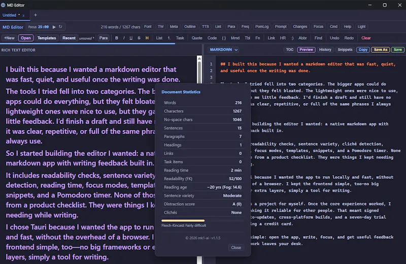 MD Editor screenshot 4