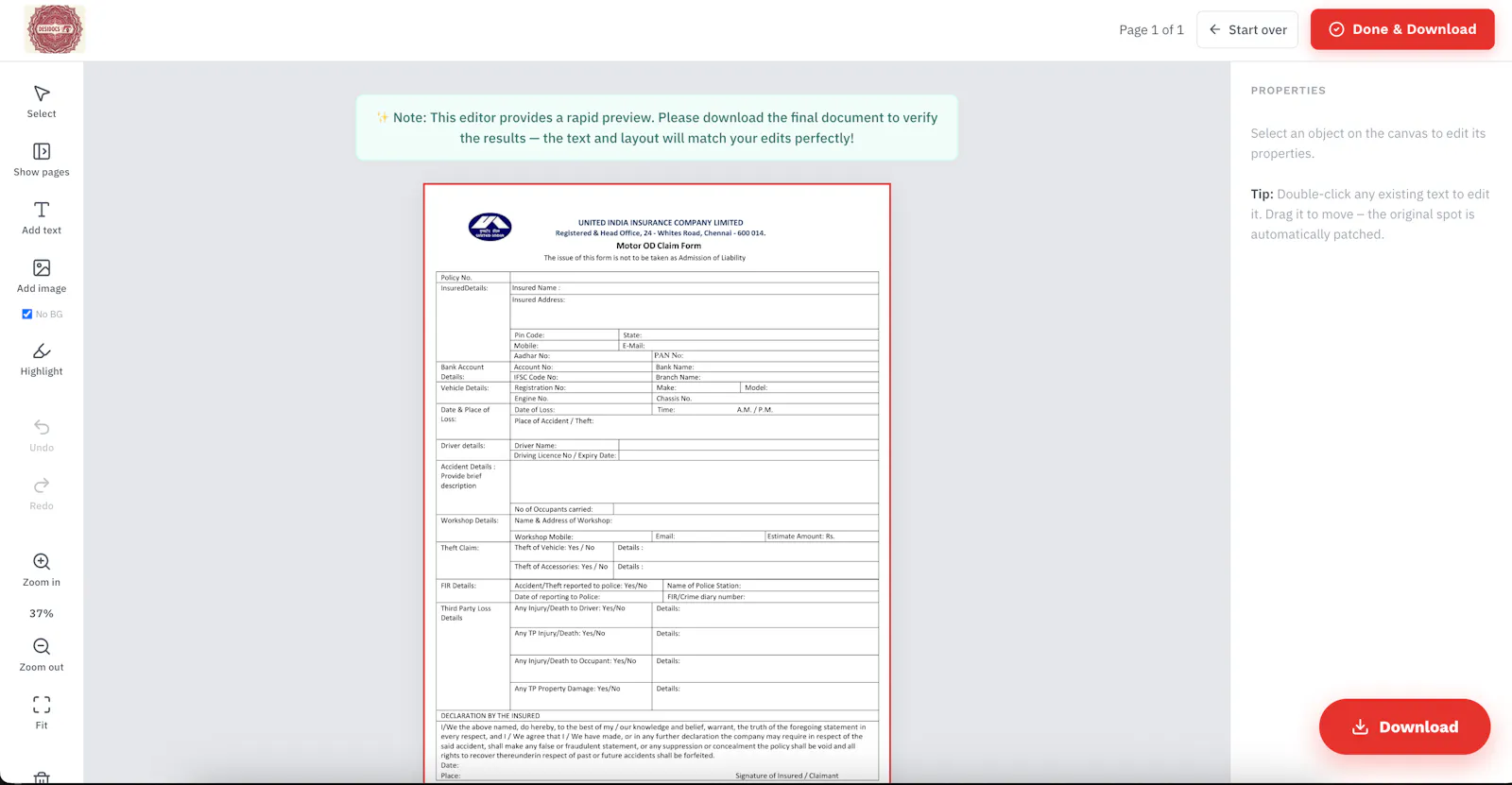 DesiDocs screenshot 2