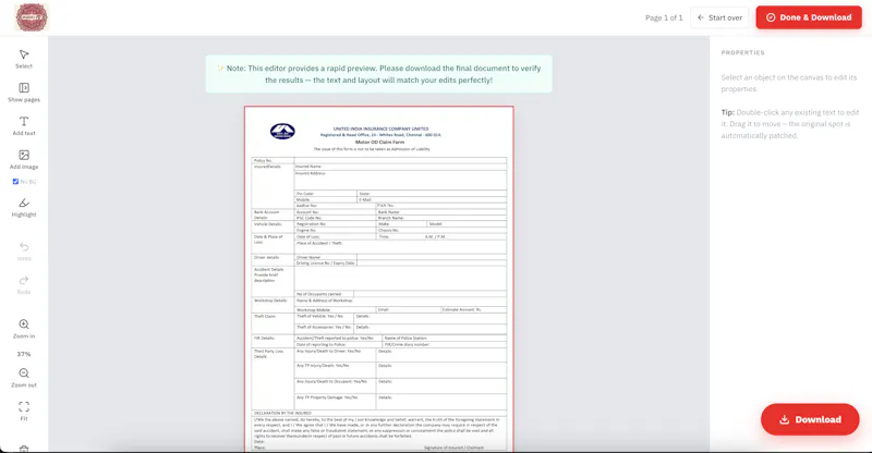 DesiDocs screenshot 2
