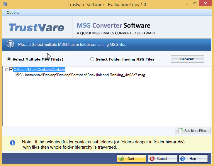 TRESTVARE MSG เป็น PDF Converter media 1