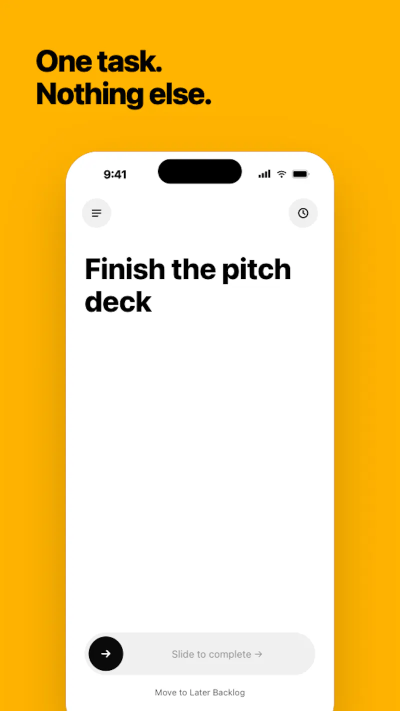 Monotask screenshot 1