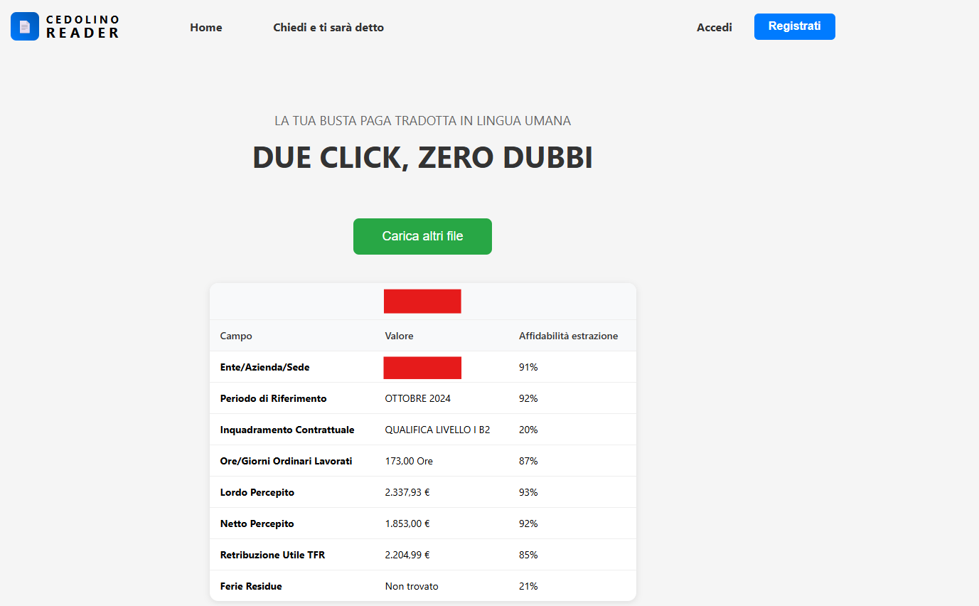 Cedolino Reader gallery image