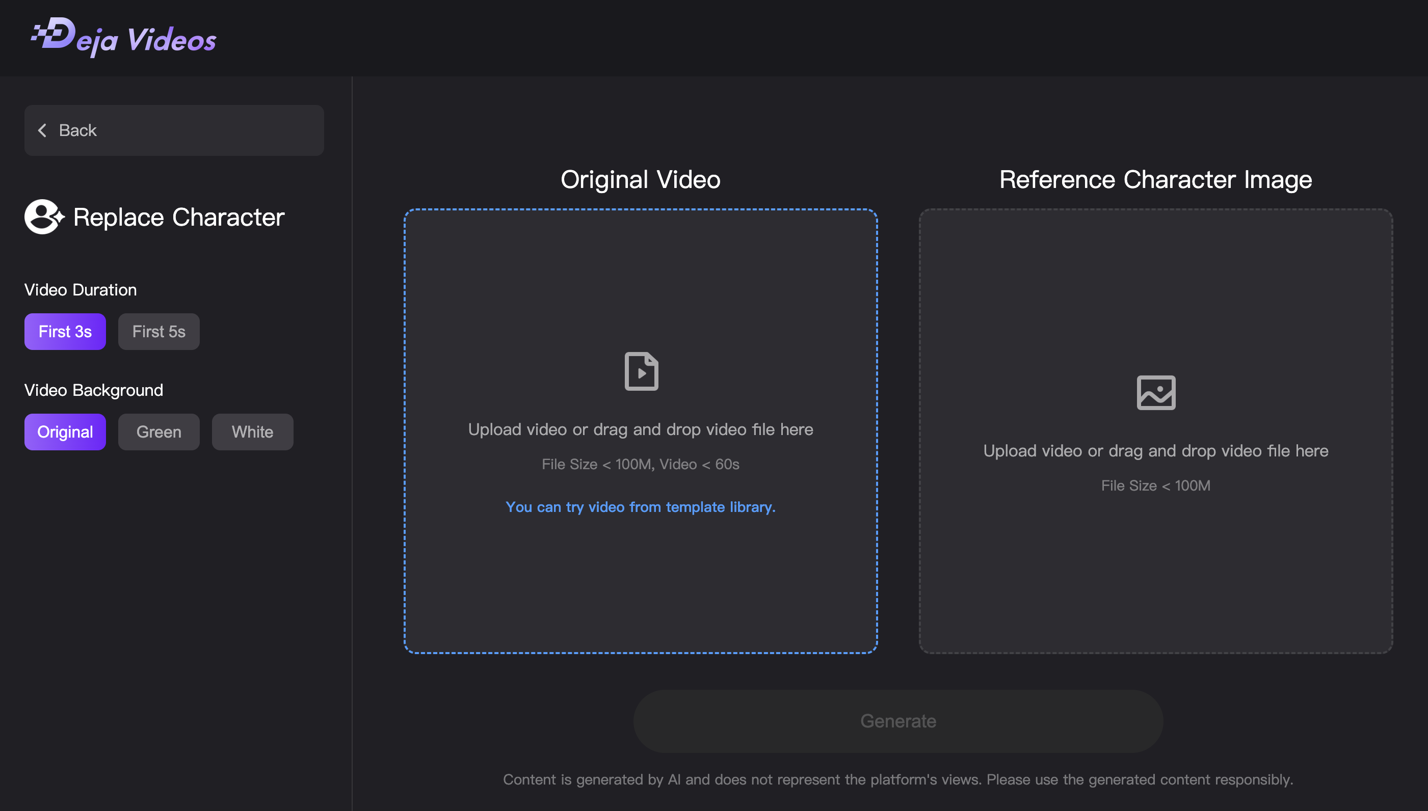 ออกจากวิดีโอ - เครื่องมือสร้างวิดีโอ AI, เครื่องกำเนิด AI Video-to-video media 3