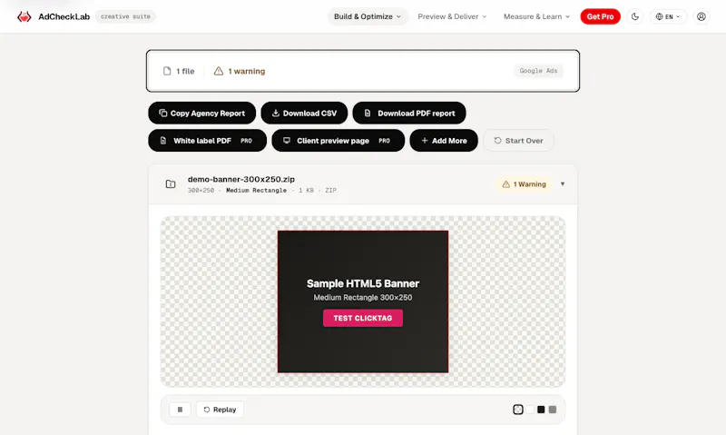 AdCheckLab screenshot 1