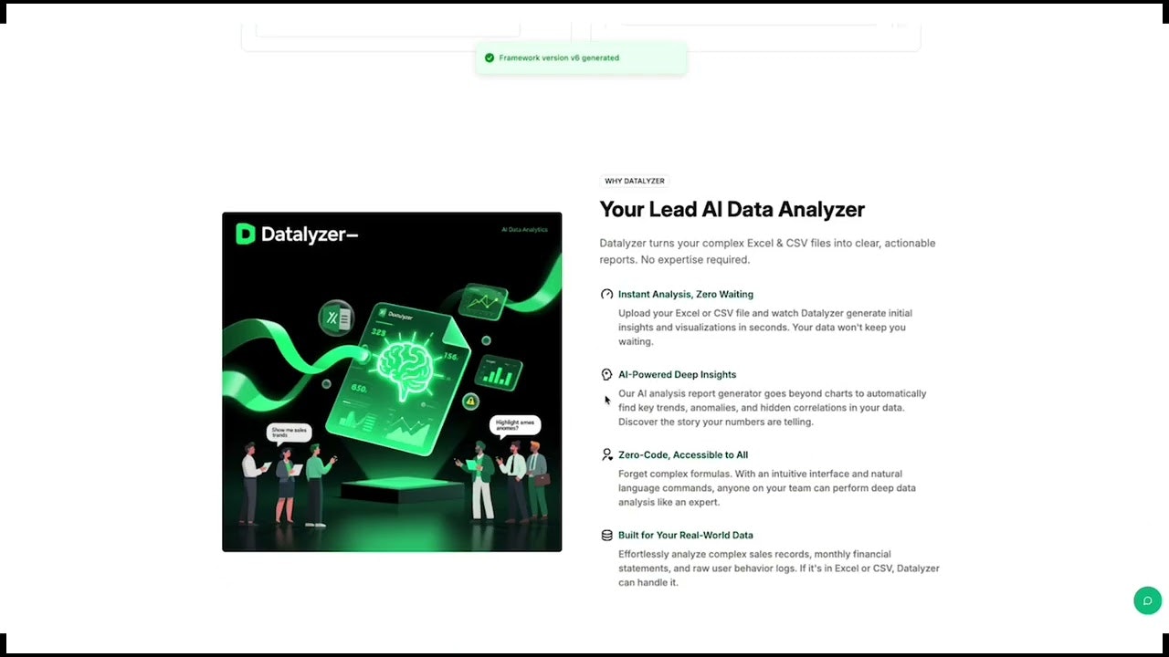 Datalyzer — AI Analysis Report Generator gallery image