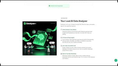 Datalyzer — AI Analysis Report Generator gallery image