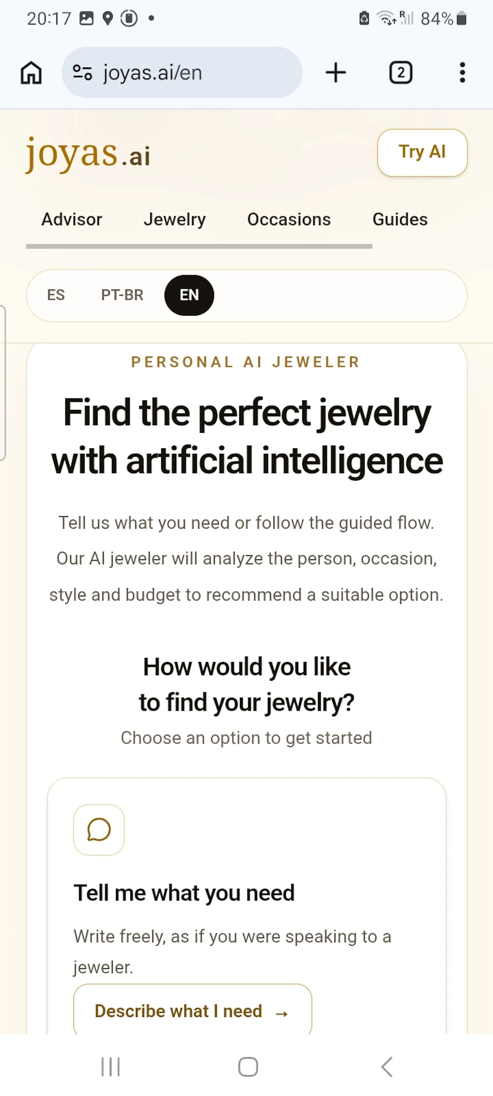 Joyas.ai screenshot 2